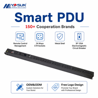 PDU intelligent haute puissance 24 voies C19 360V-480V avec gestion à distance du réseau, unité de distribution d'alimentation industrielle intelligente OEM ODM