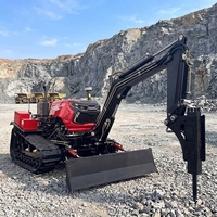 Motoculteur diesel Chisheng à prix d'usine, motoculteur rotatif agricole, mini-tracteur chenillé 50 CV haute sécurité