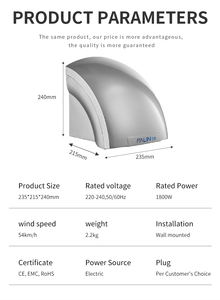 Fl-2000 1800w Automatic Sensor High Speed Abs <b>Wall</b> Mounted Hand Dryer for Home Use Commercial Hotel Application Fl--2000 Sensor - Product Image 4