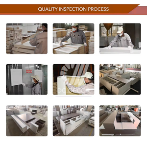 Armoires <span class=keywords><strong>de</strong></span> cuisine modernes modulaires écologiques ignifuges durables Finition en stratifié acrylique Installation facile Garantie <span class=keywords><strong>de</strong></span> 3 ans - Product Image 6