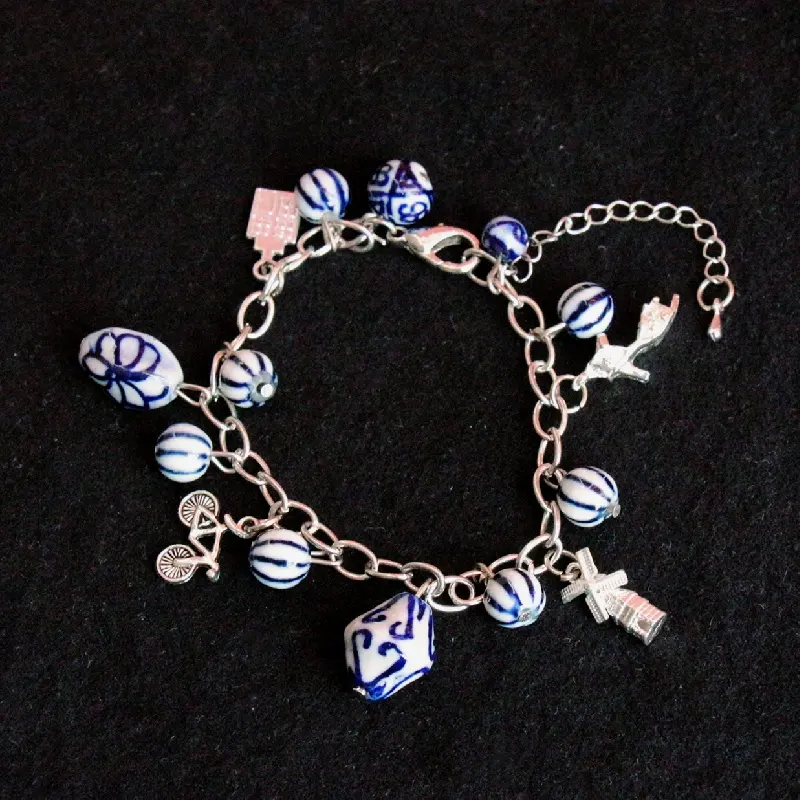 Popular Classic Ethnic Romantic Unique Design Handmade Jewelry Gifts Metal Windmill Pattern Adjustable Beads Bracelet