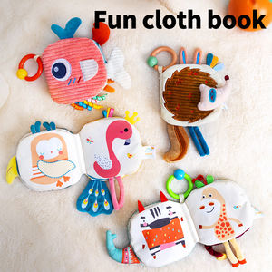 Zhorya niños educación temprana 3D Animal cola tela libro juguete tela suave historia tela libro bebé juguetes - Product Image 2