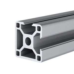 Estante de perfil de aluminio 4040 de alta calidad, extrusión de perfil de aluminio anodizado estándar europeo <span class=keywords><strong>40x40</strong></span>, industrial - Product Image 3