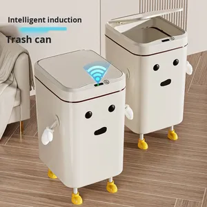 Cảm Biến Thông Minh Sử Dụng Nhà Lưu Trữ Xô Sáng Tạo Lớn Nhựa Thùng Rác Có Thể Dễ Thương Phim Hoạt Hình Thiết Kế Cho Phòng Khách Phòng Ngủ Nhà Bếp - Product Image 2