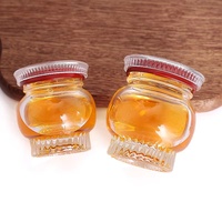 Pot de miel en verre en stock Cadeau de mariage de haute qualité Pot de confiture en verre créatif avec couvercle Récipient hermétique
