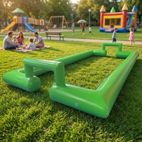 Terrain de football gonflable à fond ouvert 3*6m, terrain de football portable pour location en extérieur et événements