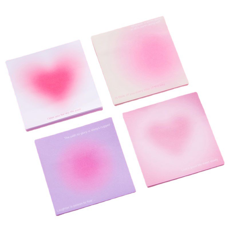 Sticky Notes Color Gradual Change Memo Pad 50 Sheets Self Adhesive Square Die Cut N Times Stickers Sticky1902