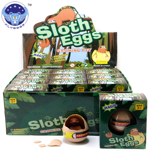 Giocattoli educativi per bambini che crescono uova da cova bradipo uovo in acqua giocattolo divertente educativo in crescita giocattolo da cova bambini marrone - Product Image 3