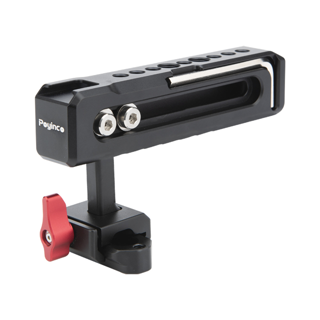 Quick Release NATO Camera Top Handle Grip with Cold Shoe Mount for DSLR Camera/Camcorder/Cinema Camera Cage