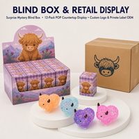 Jouet Squishy Taureau Coloré Scintillant Translucide en Forme d'Animal, Doux et Serrable, Cadeau pour Enfants et Adultes, Nouveauté, Vente au Détail et en Gros