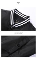 Veste bomber de baseball matelassée unisexe à blocs de couleur OEM ODM, veste de printemps et d'automne, logo personnalisé