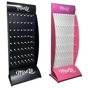 metal pegboard charger accessories display stands retail store showy beauty display rack with hooks