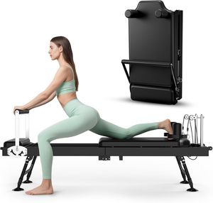 Cama de Pilates Plegable Semi-elevada Comercial para Ejercicios de Core, Equipo de Yoga para el Hogar, Innovador Aparato de Pilates con Torre - Product Image 1