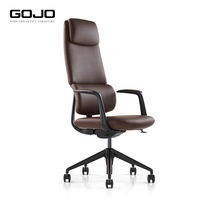 Chaise de bureau ergonomique à dossier haut Chaise en cuir de patron exécutif moderne Nouveau modèle de mobilier de bureau exécutif Caractéristiques de confort