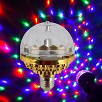 Lumière rotative et colorée de fête DJ noël, nouvelle version, ampoule colorée E27, boule magique, RGB, pour éclairage de scène