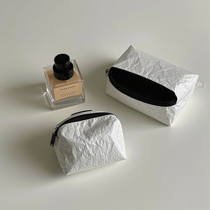 Custom Waterproof Dupont Paper Recycle Travel Toiletry Wash Make Up <strong>Bags</strong> Zipper Makeup Dupont Pouches Tyvek <strong>Cosmetic</strong> <strong>Bag</strong> - Product Image 6