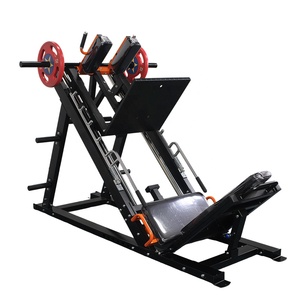 Máquina de gimnasio multifuncional 2 en 1 para prensa de piernas y sentadillas <span class=keywords><strong>hack</strong></span>, con carga de placas, de acero de alta resistencia - Product Image 2