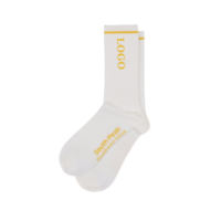 Calcetines Deportivos de Algodón de Alta Elasticidad, Calcetines Atléticos Transpirables Personalizados con Diseño de Logotipo Propio