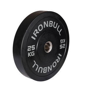 Unisex Black Rubber+Cast Iron Bumper Plate IRON BULL Commercial Use Multi-Size 5-45kg/LB Factory Wholesale <strong>Weight</strong> Plates - Product Image 4
