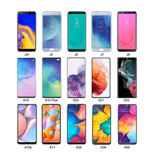 Tela Celulares for samsung J4 J5 J6 J7pro A7 2016 A10 A10s A11 A30s A32 A50 S10 Plus S20 S21 S22 ultra Display Lcd Touch Screen