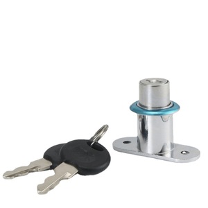 Serrure à glissière Little Doctor 105-22 en alliage de zinc, serrure supérieure pour porte en bois, serrure de placard durable à pousser et tirer - Product Image 1