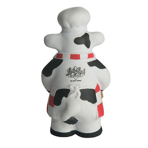 Pu Chef Cow Shape High <b>Rebound</b> Toy Figurine For Kids 2 To 4 Years Unisex Fidget Toy - Product Image 4