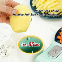 Multifunctionele automatische snijmachine voor golvende chips, aardappel-, citroen- en wortelschijven