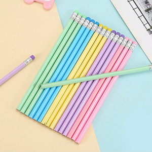 Стильные промо-карандаши NANMU черного цвета HB с возможностью нанесения логотипа, шестигранные пластиковые корпуса с цифровой печатью, бесплатные эски дизайна - Product Image 1