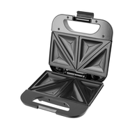 Appareils de cuisine 750W, appareil à sandwich électrique, appareil à sandwich triangulaire pour le petit-déjeuner