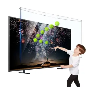 Penjaga layar Tv LED grosir pabrik mencegah kerusakan goresan sidik jari mengurangi radiasi uv untuk pelindung layar tv