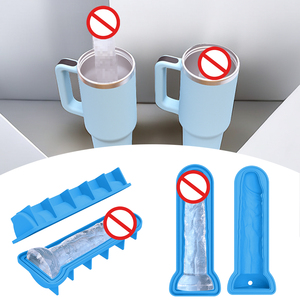 Moule à glaçons en silicone amusant et original, écologique, de qualité alimentaire, facile à nettoyer et à démouler, résistant aux congélateurs jusqu'à -60°F et aux températures jusqu'à 45°F. - Product Image 4