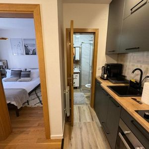 Modern Hotel Apartment Modular All One Kitchenette Acrylic Melamine Custom Wood Veneer Sink Faucet <strong>Small</strong> <strong>Kitchen</strong> <strong>Cabinet</strong> Hinge - Product Image 6