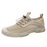 Chaussures de sport d'été pour hommes, basses, respirantes, en maille perforée, idéales pour la randonnée et le trekking en extérieur