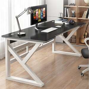 आधुनिक काले घर कार्यालय फर्नीचर सरल ई-स्पोर्ट्स कंप्यूटर गेमिंग डेस्क या घर अध्ययन के लिए डेस्कटॉप कंप्यूटर टेबल - Product Image 2