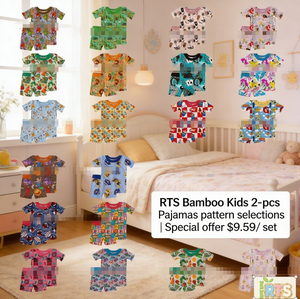 W224348 Sous-vêtements Confortables en Gros pour Garçons de 2 à 8 <span class=keywords><strong>Ans</strong></span>, Conception Extensible 4 Saisons pour Enfants, Pyjamas Personnalisés en Fibre de Bambou, Lot de 2 Pièces - Product Image 3