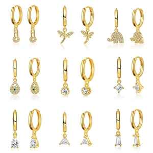 516 Custom Beach Ocean Jewelry Style Starfish Conch Dolphin Shell Seahorse <strong>Octopus</strong> 18k Gold Fashion Dangle Hoop Women <strong>Earrings</strong> - Product Image 6
