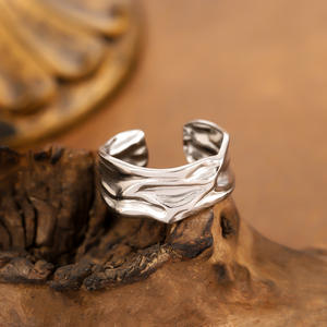 Новое элегантное кольцо унисекс <span class=keywords><strong>2026</strong></span> года с неровным выемом, позолоченное 18-каратным золотом, из нержавеющей стали, для женщин - Product Image 3