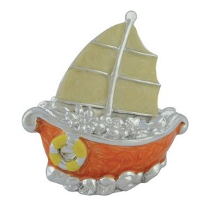 Piccolo oggetto decorativo veliero colorato - Product Image 1