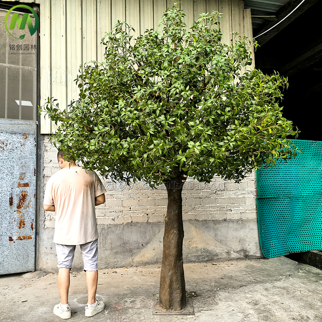 Simulated Tree  Customized Detached Trunk Fiberglass Large Tree Japanese Pieris Japonica Trees for Outdoor Garden Landscaping