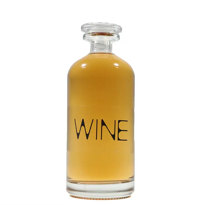 ขวดไวน์ที่ว่างเปล่าที่กำหนดเอง500มิลลิลิตรขวดแก้ววอดก้าวิสกี้เหล้ารัมขวดไวน์