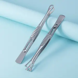 2401 in acciaio inossidabile piccole pinzette chiuse rotonde grandi pinze con apertura triangolare tatuaggio body piercing utensili produttori interi