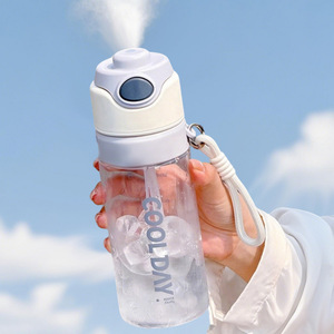 Commercio all'ingrosso personalizzato Logo lettera di plastica colorato smerigliato di colore cambiando a prova di perdite tazza <span class=keywords><strong>con</strong></span> coperchio per la festa - Product Image 3