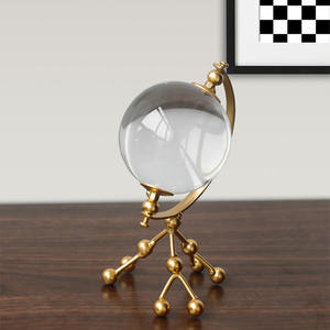 Moderna Escultura Decorativa de Cristal <span class=keywords><strong>3D</strong></span> de Lujo Estilo Nórdico, Bola de Cristal para Decoración del Hogar, Adorno para Sala de Estar u Oficina - Product Image 3