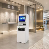 Kiosque de change de devises automatique certifié Jinrui FCM-501T avec écran tactile de 19 pouces, à poser au sol, pour aéroport, hôtel, centre commercial