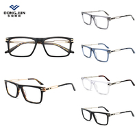 Monture de lunettes classique en fibre optique d'acétate, conception de boîtier, technologie de haute qualité pour la fabrication de montures optiques