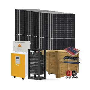 Certificaat 14kw Off Grid Hybride Windenergie Systeem 20kw 30kw Zonne-Energie Waterpomp Systeem Voor Landbouw Met Omvormer