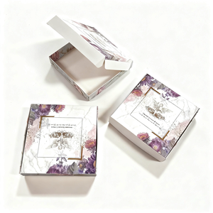 <span class=keywords><strong>2025</strong></span> tùy chỉnh nhỏ các tông hộp mỹ phẩm UV lớp phủ có thể gập lại thư mục có thể tái chế giấy tráng bốn màu in dập nóng - Product Image 1