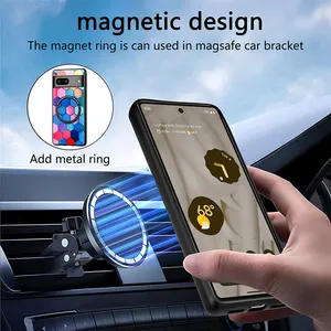 For Google Pixel 6 7 8 Pro 6A 7A Colorful Printed Pattern Wireless Magnetic PU Leather Phone Case