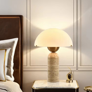 Design moderno nordico creativo casa giallo grotta pietra wabi uki crema unica luna decorativa <span class=keywords><strong>lampada</strong></span> da comodino led lampade da tavolo - Product Image 1