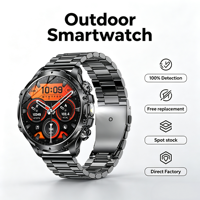 Reloj Inteligente para Exteriores AK75 2026, Pantalla de 1.85 Pulgadas, Batería de 700 mAh, Linterna Integrada, Llamadas por Bluetooth, Resistente al Agua IP67, Logotipo Personalizado Disponible